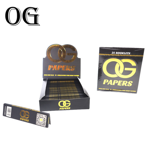 OG UNBLEACHED HEMP PAPER KING SIZE 33CT/25PK